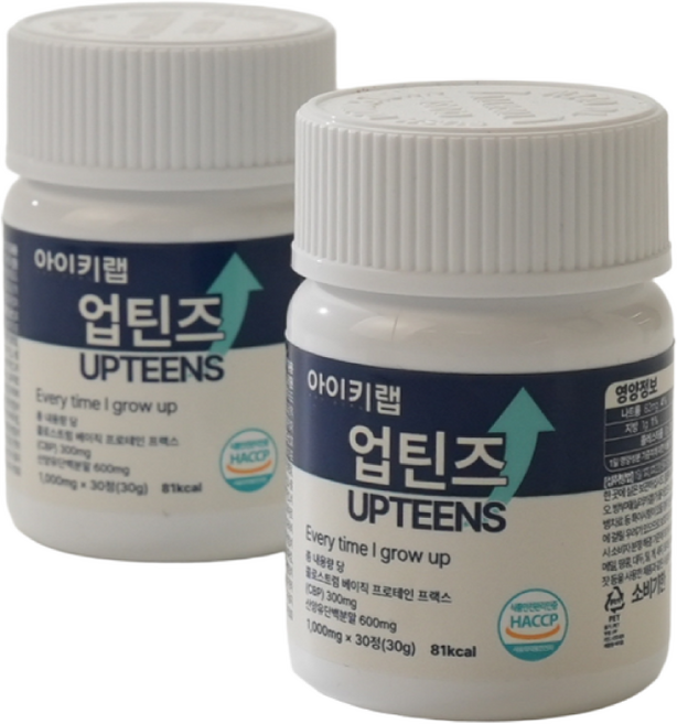 아이키랩 업틴즈 IGF-1 산양유단백질 초유 칼슘, 6세트, 30정