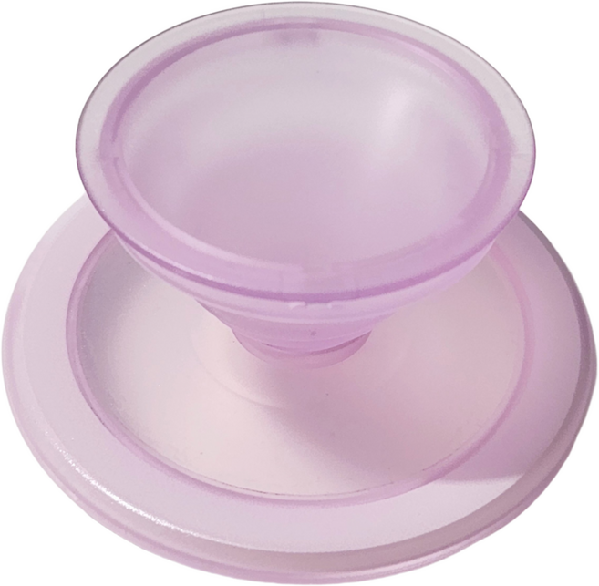 맥피크 매트 듀얼톡 맥세이프 스마트톡 핸드폰 휴대폰 그립톡, 반투명 퍼플, 1개