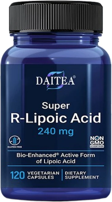 Daitea Super R-Lipoic Acid는 항산화 건강을 지원하여 세포 에너지 대사 및 필수 피부 건강을 유지하는 데 도움을 줍니다., 60캡슐, 1개, 60정 - 쿠팡