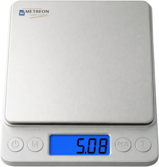 [0.01g] 메트리온 디지털 계량 정밀 주방저울, M5X, 스테인리스, 0.5kg