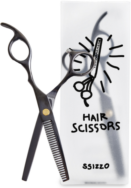 씨조 엣지 크래프트 프로 시저 미용가위 숱형, 1개, 블랙