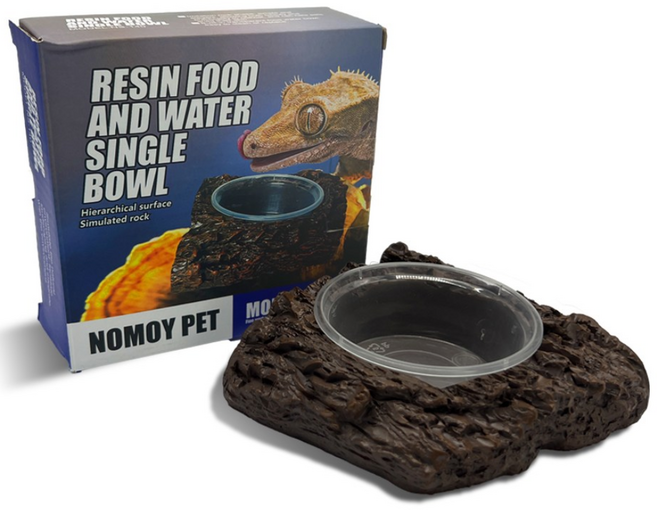 NomoyPet 파충류 먹이접시 & 물그릇, 1개, NomoyPet-NS140 싱글