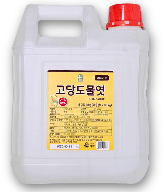 더오늘 고당도 이온 물엿, 1개, 8kg