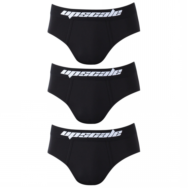 업스케일 빅사이즈 삼각 브리프 블랙 네이비 3매 세트