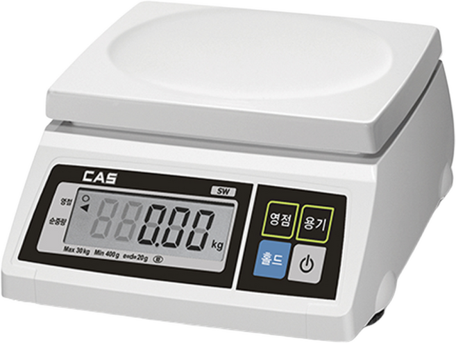 카스 단순중량 전자저울 SW-1S PLUS, 30kg, 혼합색상, SW-1S PLUS 30kg