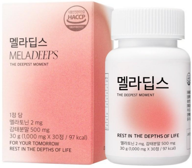 멜라딥스 식약청 HACCP 인증 식물성 멜라토닌 2mg 감태추출물 몽모랑시타트체리, 1개, 30정