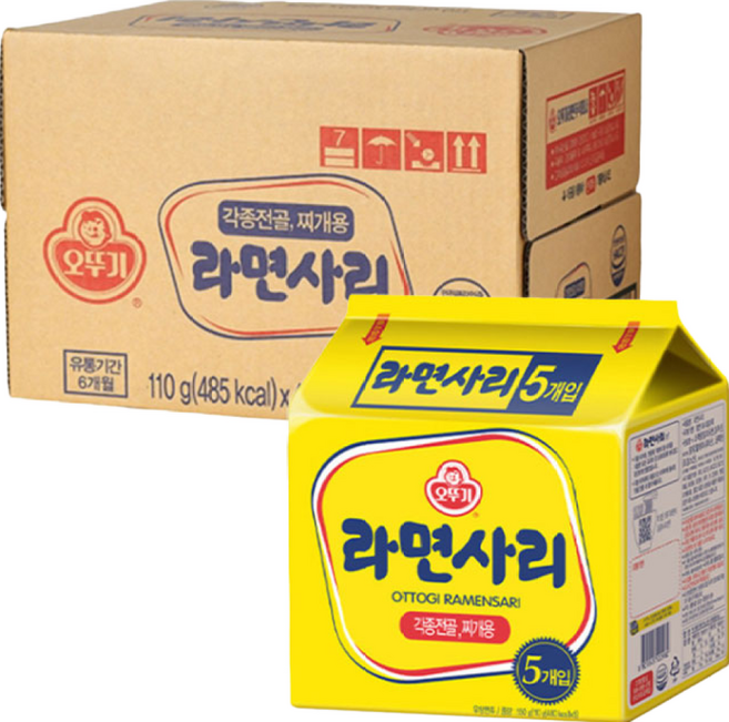 오뚜기 라면사리 멀티팩 110g, 40개