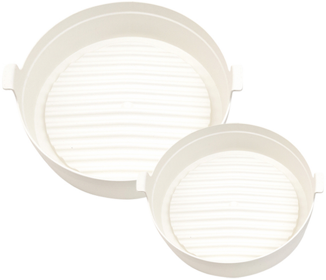 이지팟 에어프라이어 오븐 용기 받침대 소형 대형 아이보리, 1개, 아이보리 소형