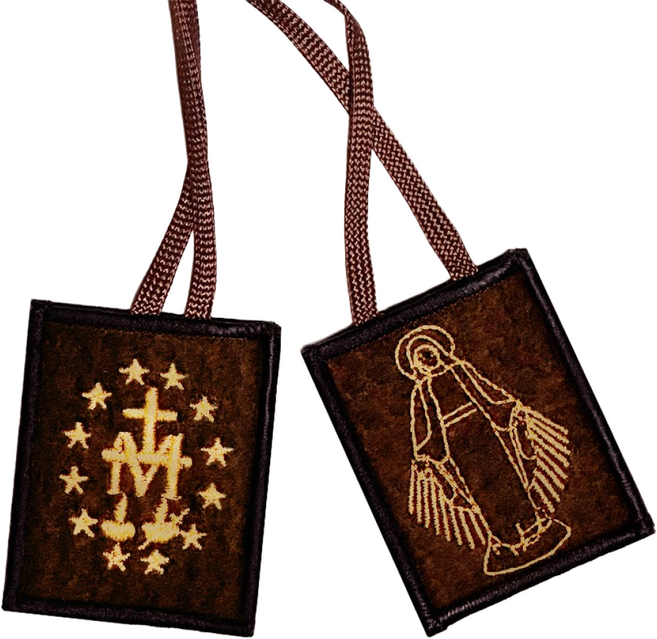 스카풀라 카르멜 수도원 전통 양모 스카폴라 견진 첫영성체 선물 가톨릭 성물 천주교 성물, 혼합색상, 1개