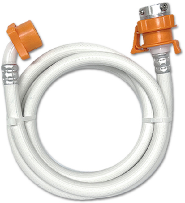 에버마켓 세탁기 원터치 급수호스 1.9M LG 삼성 대우 세탁기 호환, 1개, 온수용 원터치호스(1.9M)