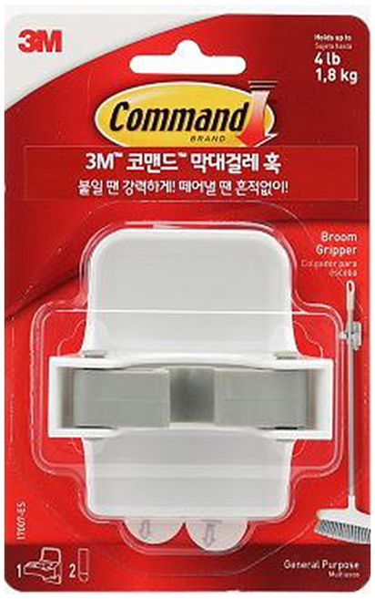3M 코맨드 17007 막대걸레 훅, 본상품, 1개