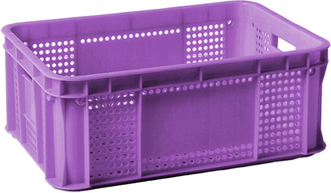 바른생활 운반6호 사각상자 과일상자 플라스틱운반상자, 10개, 보라