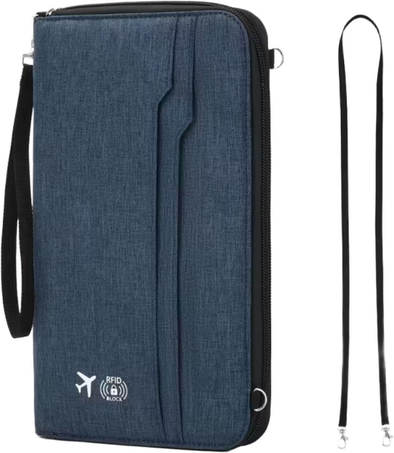 UTIMIU 가족 여권케이스 여행용 올인원 RFID차단 안티스키밍 여권 케이스 도난방지 지갑