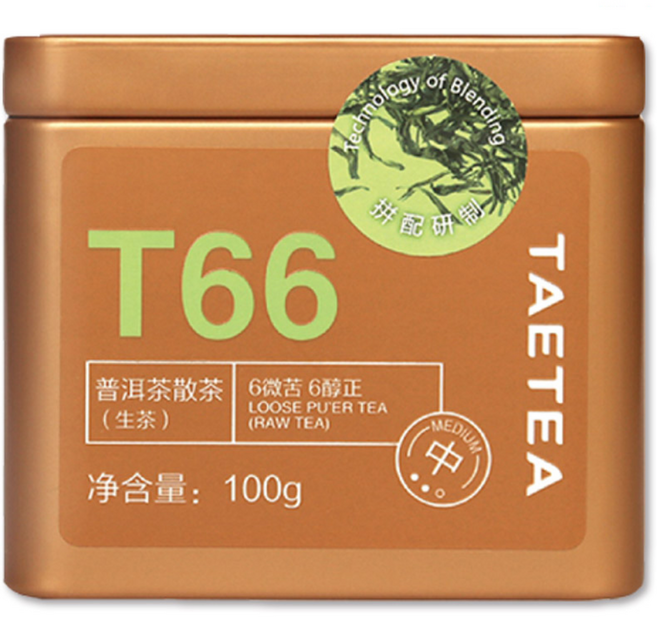 대익차 보이차 산차 T66 생차, 100g, 1개입, 1개