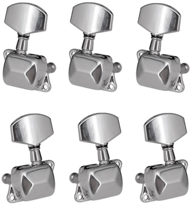 리퍼 통기타 헤드머신 줄감개 캡 크롬 타입, 왼쪽1개(4.5.6번방향), 1개