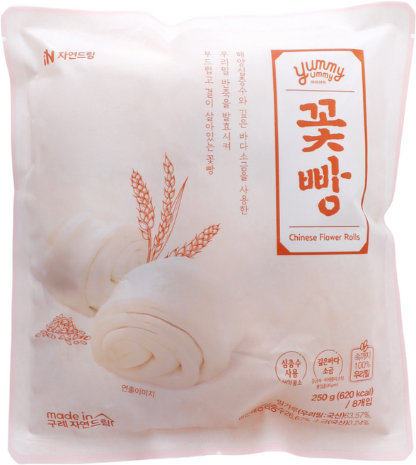 자연드림 꽃빵, 1개, 250g