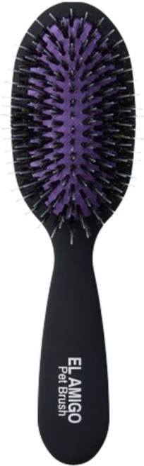 엘아미고 펫브러쉬 프리미엄 믹스모 브러쉬 SMALL, 1개, 퍼플