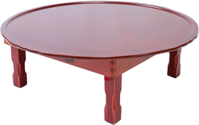 남원지리산공방 밥상 명품 원형상감상 좌식밥상 접이식상 원형상, 가로690세로690