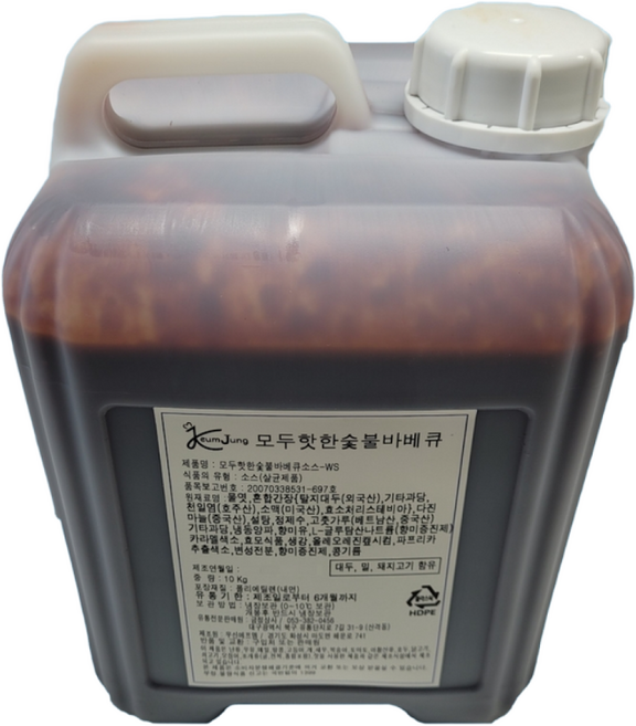 우신에프엠 모두핫한 숯불바베큐양념 치킨소스 10KG, 1개