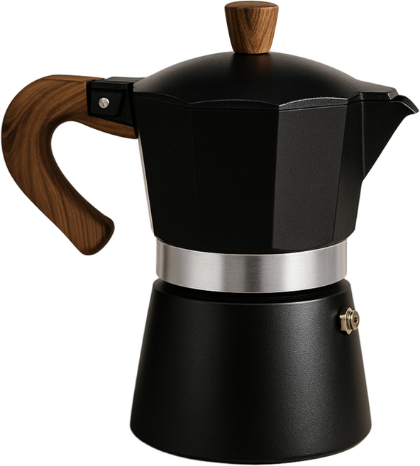 영디노 진심 모카포트 커피메이커 150ml, 블랙