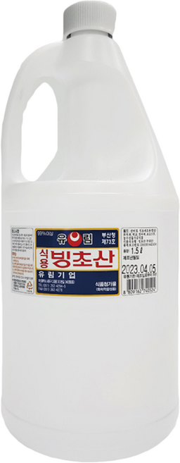 유림 빙초산 식용빙초산, 1.5L, 1개