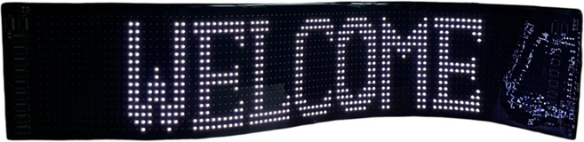 미니 블루투스 led 전광판 응원피켓 응원봉 가게 간판 영업중 120x595mm, 1개, 기타색