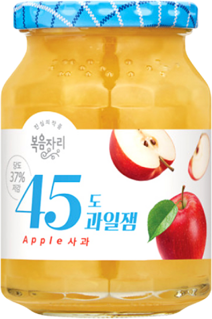 복음자리 45도 과일잼 사과, 350g, 1개