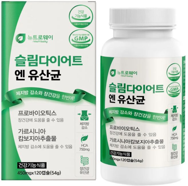 슬림 다이어트 유산균, 1개, 120정