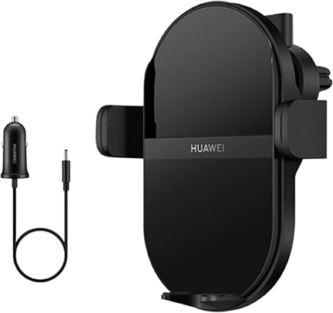 화웨이 초고속 차량용 무선 충전기 50W/무선거치대, CHARGE, 블랙