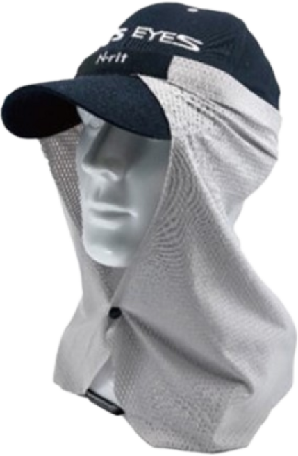 엔릿 쿨링가드 얼굴 햇빛 가리개 여름철 야외활동 선가드, 그레이, 1개