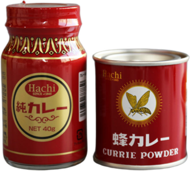 하치 카레가루 40g 2종세트- 커리 파우더 순카레 분말 카레분 일본식 카레, 2개