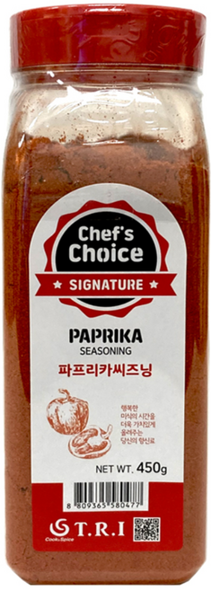 쉐프초이스 파프리카시즈닝 향신료 양념 조미료, 450g, 1개