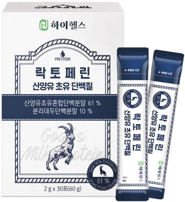 하이헬스 락토페린 산양유 초유 단백질 분말 스틱, 60g, 1개 - 쿠팡
