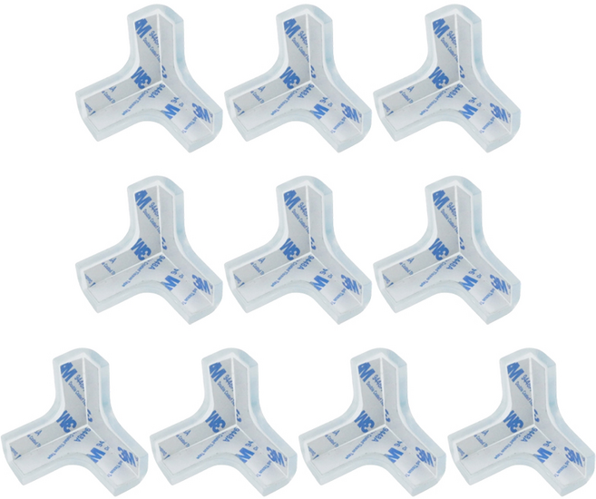 시그무드 안전 코너 모서리 보호대 10P, 투명, 1세트