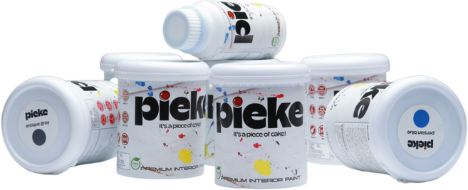 실내 인테리어용 프리미엄 친환경 수성페인트 pieke paint (1kg), shade white, 1kg, 1개
