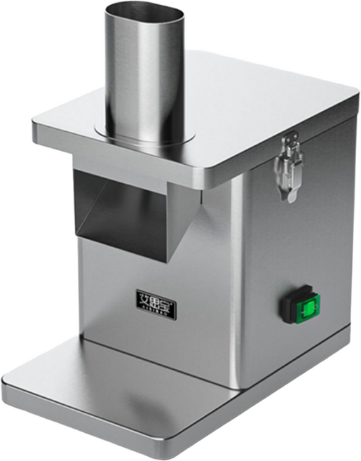 PURIS 3in1 야채 슬라이서 만능 채칼 자동 깍뚝썰기 슬라이스 채썰기 식당 업소용, 1개, 실버