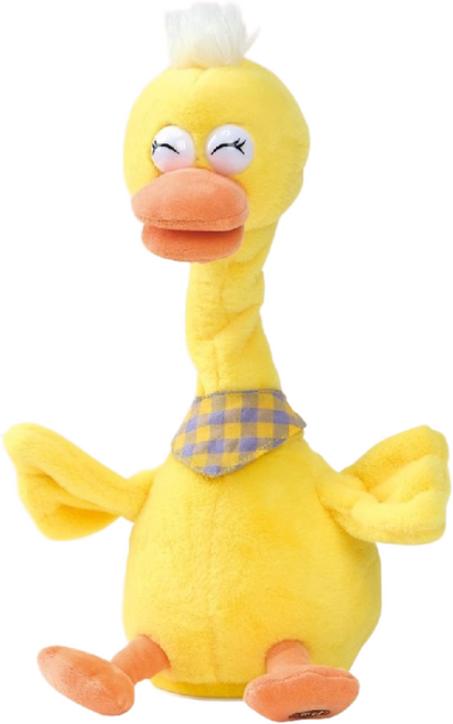 움직이는 말따라하는인형 움직이는오리 말하는인형 춤추는장난감, 1.오리