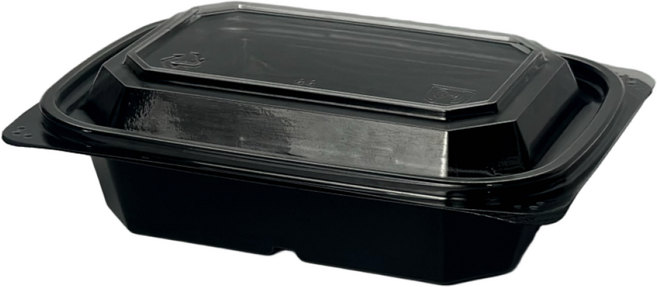 청년팩 반찬 샐러드 일회용 용기 검정 S-202, 1개, 1000세트