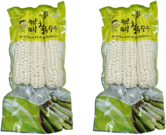소문난맛집 국내산 괴산 대학 냉동 찰옥수수 냉동 생 옥수수 3개입/팩, 2개, 15cm 이상