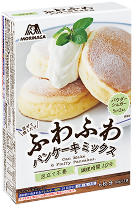 모리나가 후와후와 푹신푹신한 팬케이크 믹스 170g x 6개