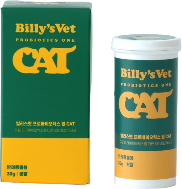 빌리스벳 원 캣 영양제, 30g, 구강/치석관리+장건강, 1개