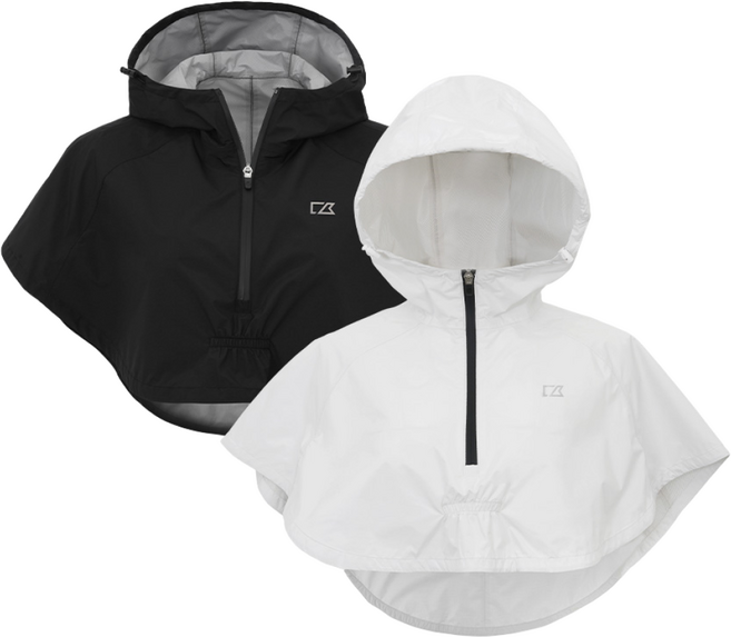 커터앤벅 여성 골프 레인후드숏판초비옷우비 - CBL5ARH131, FREE, 화이트, 화이트/FREE