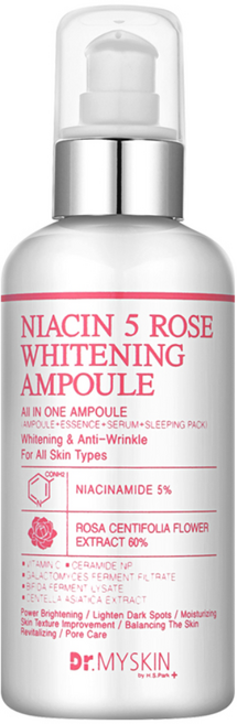 Dr.MYSKIN 菸鹼酸5玫瑰亮白安瓶精華, 200毫升, 1個