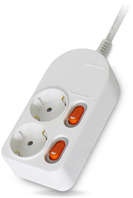 정비공 국산 멀티탭 2구 5m 안전 접지 개별 스위치 멀티 콘센트, 1개