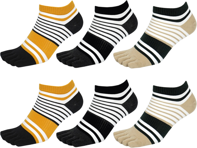 남성 얄리발목 발가락양말