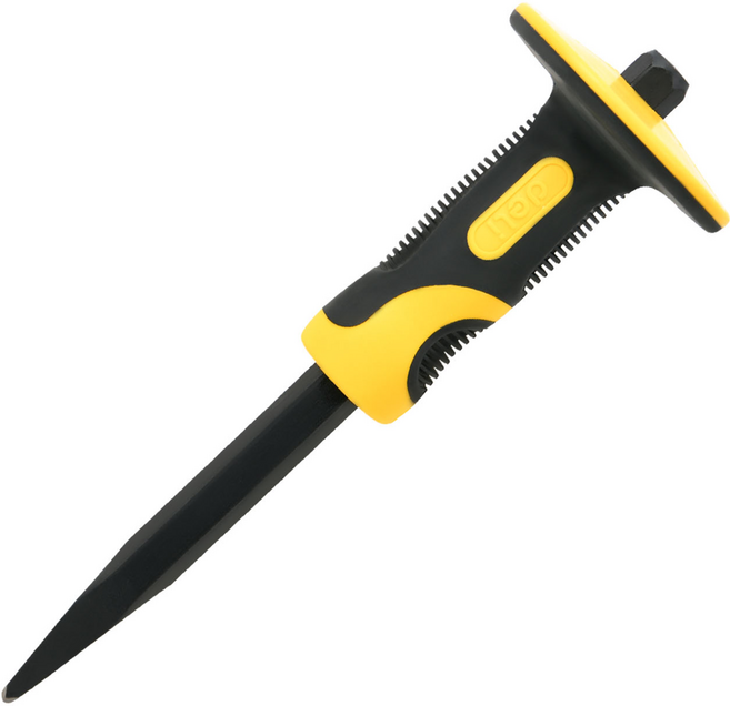 델리툴즈 안전 다가네 핸드 노미 돌깨기 정 송곳형 10인치 25cm (DL6410), 1개