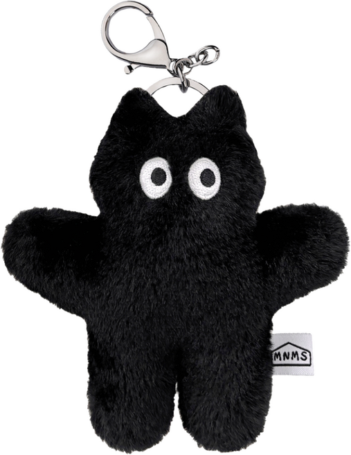 미뇽맨션 뚱냥이 캣 키링 귀여운 고양이 깜냥이 굿즈 키홀더 열쇠고리, 1개, 블랙