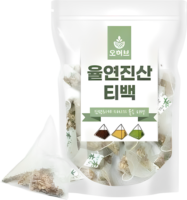 오허브 율연진산차 티백 100개 율무 연잎 진피 산사 삼각티백차, 1.5g, 1개, 100개입