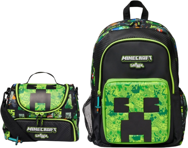 스미글/ 마인 크래프트 책가방+스트랩 보조가방 2종 세트 호주정품