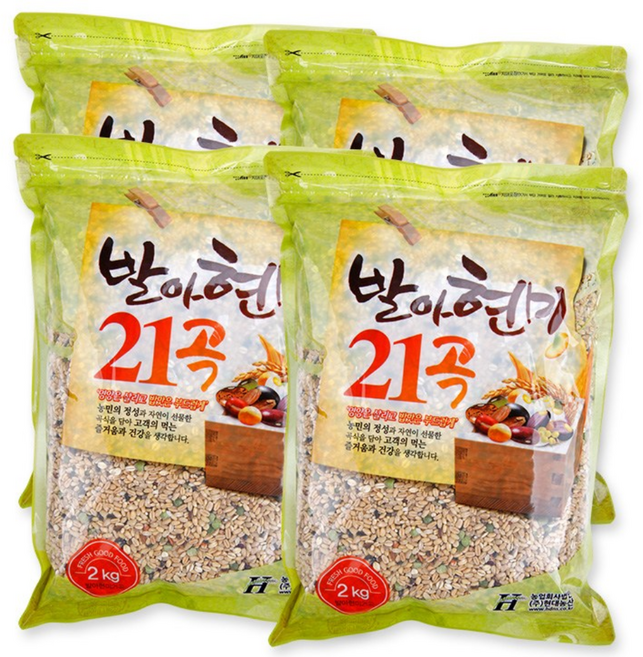 [이잡곡이다] 발아현미 21곡 2kg x 4봉, 4개